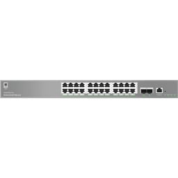 Switch De Red Empresarial L2++ Grandstream GWN7803PH Pro De 24 Puertos 24 Gigabit POE / Administrable / 400W / 2SFP+ / Plata