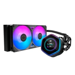 Enfriamiento Líquido AIO Cooler Master MasterLiquid Atmos II LCD 360mm ARGB 3X120mm 2500RPM BLANCO MLX-D36M-A25SZ-LW