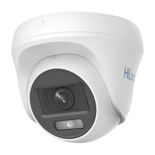 Camara Turret TurboHD 1080P Hilook THC-T129-P 2MP/ Lente 2.8MM/ Uso Interior/ ColorVu Lite/ Imagen a Color 24/7/ Luz Blanca 20MTS/ Policarbonato/ TVI/AHD/CVI/CVBS