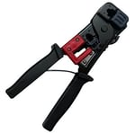 Pinza crimpeadora para jack RJ11/RJ12/RJ45 color negro 000376