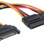 Cable de corriente HDD SATA 1 macho/ 2hembra Manhattan, 354554