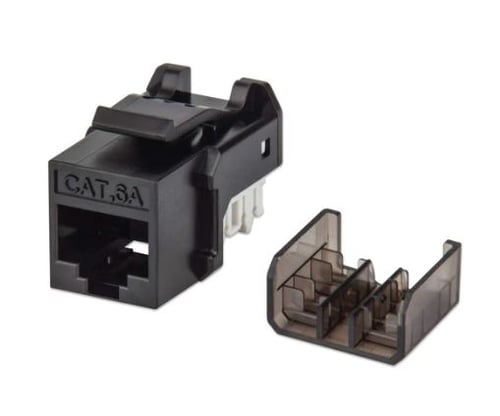 Conector Jack Keystone CAT6A FastPunch Intellinet 772327 Negro