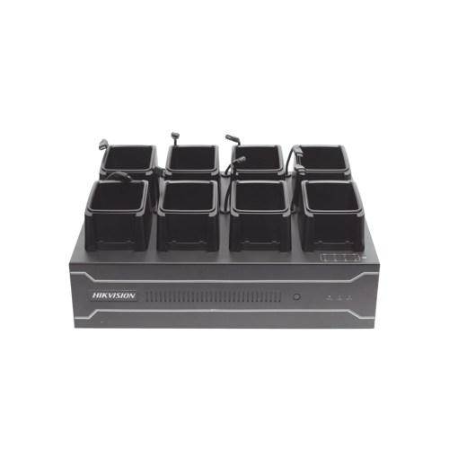 Estacion de Descarga Para Body Cam Hikvision DS-MDS001/2T/406, Compatible Con DS-MCW406/ Incluye 1 HDD de 2 TB/ Conector Tipo C