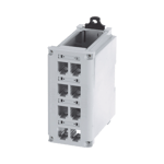 Panel de Parcheo Modular para Cobre Panduit CDPP8RG de Instalacion en Riel Din Estandar de 35MM, 8 Puertos Mini-Com, Color Gris