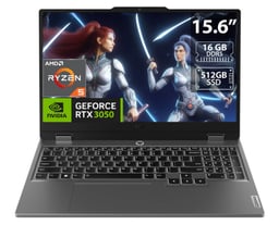 Laptop Lenovo LOQ 15ARP9 15.6"/AMD Ryzen 5-7235HS/16GB RAM/512GB SSD/HDMI/USB-C/NVIDIA GeForce RTX 3050/Windows 11 Home/Color Gris/83JC0079LM