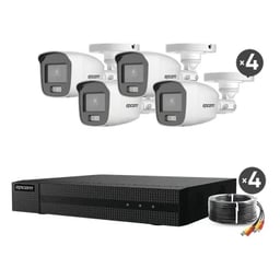 Kit De Videovigilancia EPCOM PROFESSIONAL B8-KIT-DL/A/4 Canales/4 Cámaras Bala 2MP/1080p Lite/Dual Light/IP66