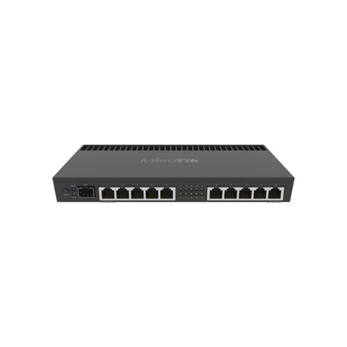 Routerboard Mikrotik CPU 4 nucleos, 10puertos gigabit ethernet, 1puerto SFP+, RB4011IGS+RM