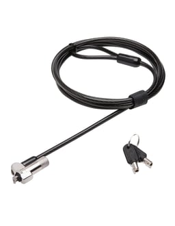 Candado de Llave P/Laptop Techzone TZKL703KD, Nano Lock, 1.8 MTS, 4MM, Color Negro