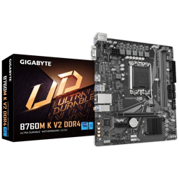 Tarjeta Madre Gigabyte B760M K V2 DDR4 Socket 1700 Gen 12/13/14/XDDR4/HDMI/VGA/Micro ATX