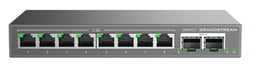 Switch Gigabit Grandstream GWN7721 de 10 Puertos/Administrable/8 Puertos Ethernet 2.5 Gigabits/2 Puertos SFP+ 10 Gigabits/VLAN/QoS/Compatible con GDMS/80Gbit/s/16000 Entradas
