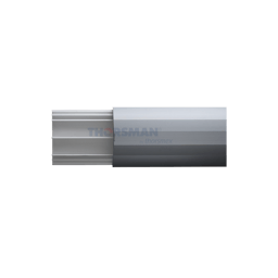 Ducto de media caña Thorsman base de PVC 2.5m, DMCPVCAL