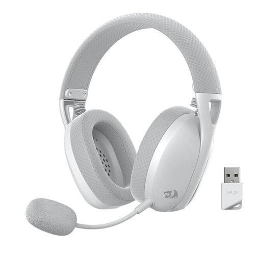 Diadema Audifono Inalambricos Gamer Redragon Ire Pro Blanco/ Gris, H848MLWG