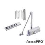 Kit para control de acceso Accesspro chapa magnética de 600LBS / montajes L y Z / cierra puerta para 45-65kg, ACCESSKIT600N