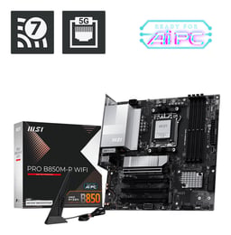 Tarjeta Madre MSI Pro B850M-P WiFi Socket AM5/4XDDR5/HDMI/DP/PCI-E 5.0/MATX