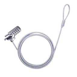 Candado de Combinacion P/Laptop Techzone TZCCL-3, Tipo T, 1.8 MTS, 4MM, Color Negro