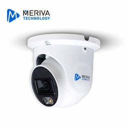 Camara Turret HD Meriva MDL-5302A 5MPX/Lente 2.8MM/AHD/TVI/CVI/IR 20-30M/IP67/Metalica/12 VCD/Microfono Integrado/COC/Audio Por Coaxial o UTP/Imagen a Color 24/7/No Compatible Con XVR Uniarch y UNV