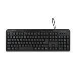 Teclado Multimedia Vorago KB-204, USB Negro, 105+15 Teclas