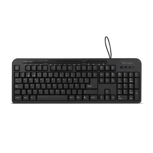 Teclado Multimedia Vorago KB-204, USB Negro, 105+15 Teclas