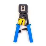Pinzas Para Rematar Plugs RJ45 de Alimentacion Pasante, Vertical 078-2152/EZC, Cable Corte y Pelado Incorporada