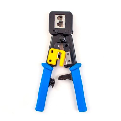 Pinzas Para Rematar Plugs RJ45 de Alimentacion Pasante, Vertical 078-2152/EZC, Cable Corte y Pelado Incorporada