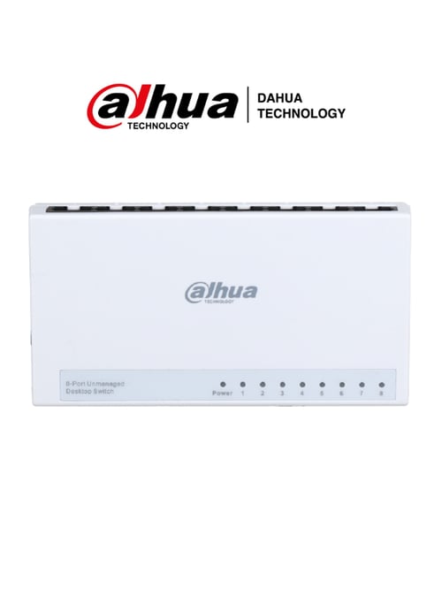 Switch de 8 Puertos 10/100 Dahua DH-PFS3008-8ET-L, Diseño Compacto/ Capa 2/ Switching 1.6GBPS/ Velocidad de Reenvio de Paquetes 1.19 MBPS