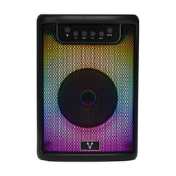 Bocina Karaoke Vorago KSP-205 Bluetooth 5.3, 4" 10W, Recargable, 3.5MM, Carga USB Tipo C, Color Negro