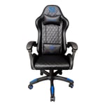 Silla Gamer Necnon NSG-01/ Respaldo 145°/ Clase 4/ 140-150KG/ Coj Lumbar/ Cabeza Negro/ Azul, NBSG0123C4