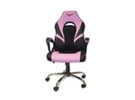 Silla Gamer Naceb NA-0935RS Titan Negro/ Rosa Semireclinable, Poliuretano + Nylon, Hasta 120KG