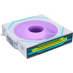 Kit De 3 Ventiladores Lian Li Uni SL-INF Para Gabinete / 3X120MM / RGB / 2300RPM / Aluminio / Blanco / 12SLIN1W3W.00