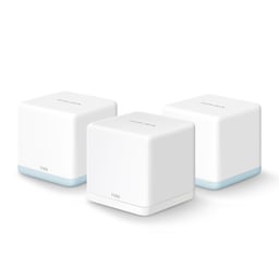 Kit de 3 Router Inalambrico Mercusys Halo H32G(3-PACK) 2.4/5GHZ/Doble Banda/2XLAN (RJ-45)/WI-FI 5 Mesh AC1200/Antena Interna/1200MBIT/S