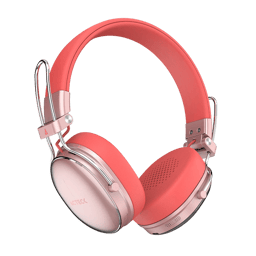 Diadema Audifonos C/Microfono Inalambricos Acteck Luxe CHIC HP710/Bluetooth/Cancelacion de Ruido Hibrido/Color Salmon/AC-940894
