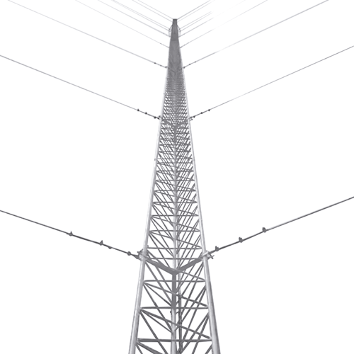 KIT de Torre Arriostrada de Techo de 9 M con Tramo STZ30G Galvanizada por Inmersion en Caliente (No Incluye Retenida), KTZ-30G-009P