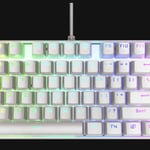 Teclado Mecanico TKL Redragon Kumara K552W-RGB-1R-SP RGB/ Swittch Red/ Color Blanco