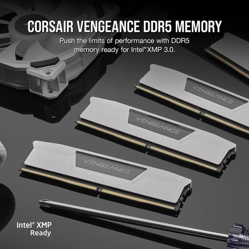 Memoria DDR5 64GB (2X32GB) 5200MHZ Corsair Vengeance Blanco