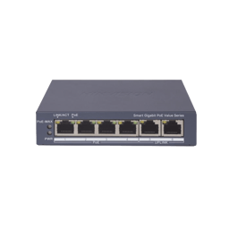 Switch Gigabit POE+ Hikvision DS-3E1506P-EI/M 4 Puertos 1000 MBPS POE+/2 Puertos 1000 MBPS Uplink/Administrable/Configuracion Nube Hik-Partnerpro/Modo Extendido Hasta 300M/45 W