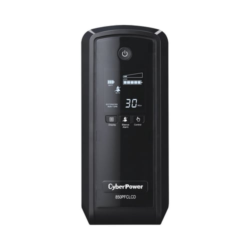 No Break Cyberpower CP850PFCLCDA, 850VA/ 510W Linea Interactiva/ Torre/ LCD/ 10 Contacto