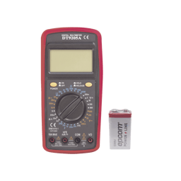 Kit Multimetro Digital Precision DT9205AKIT 600 VCC/VCA CATII/Con Pantalla LCD/Incluye Bateria ER-9V DE 9V