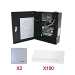 Kit P/Automatizar 2 Accesos Vehiculares Hikvision C/Stickers, Incluye Panel, 2 Lectores y 100 Stickers, KIT-UHFSTICKER-02