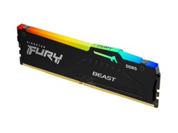 Memoria DDR5 32GB 5600MHz Kingston Fury Beast RGB (1x32GB)/Negro/CL40/XMP/EXPO/DIMM/KF556C40BB2A-32