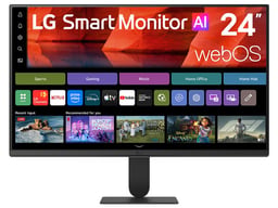 Monitor 24" LG Smart IA U5S LED/IPS/HDMI/1920X1080/120Hz/Bocinas Integradas/Negro/24U511SB-B.AWM