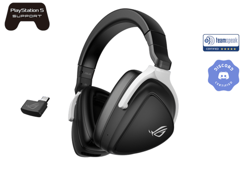 Diadema Audifono con Microfono 7.1 Asus Rog Delta S Wireless Bluetooth/ USB-C/ Negro