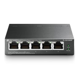Switch TP-Link TL-SG1005P 5 Puertos RJ45 Gigabit No Administrable/ 4 Puertos POE para Escritorio