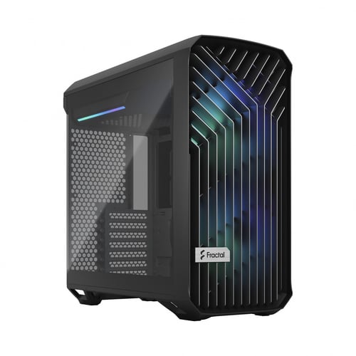 Gabinete Fractal Design Torrent Compact RGB, Con Ventana,Full-Tower, ATX/ Micro-ATX/ Mini-ITX/ E-ATX/ SSI CEB, 2X Vent, Sin Fuente, Negro, FD-C-TOR1C-02