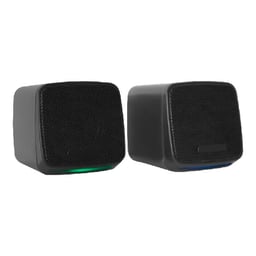 Bocinas Alámbricas Acteck AC-935265 Elant Cube / 3W RMS / 3.5mm / Negro