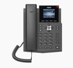 Telefono IP Empresarial Fanvil X3SP-V2 para 4 Lineas SIP, con LCD 2.4" a Color, Opus y Conferencia de 3 Vias, POE