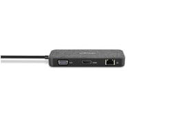 Docking Station Kensington SD1650P / HUB USB-C Macho / 1xUSB-C / 2xUSB 3.2 / 1xHDMI / 1xVGA / 1xRJ-45 / Portátil / 0.28m / Color Gris-Negro
