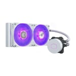 Enfriamiento Liquido Cooler Master Masterliquid ML240L V2 RGB White Edition, 2X120MM, MLW-D24M-A18PC-RW