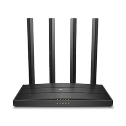 Router inalambrico TP-Link Archer C80 , AC1900 banda dual, 4 puertos lan 1 wan gigabit, 4 antenas externas fijas, mimo 3x3, beamforming