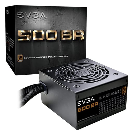 Fuente de poder EVGA 500W 80 Plus Bronce, 100-BR-0500-K1