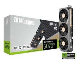 ZOTAC GAMING GeForce RTX 5070 Ti 16GB GDDR7 PCIe 5.0 HDMI 3xDisplayPort 256-Bit NEGRO